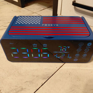 FOXEYE Jewelry Cleaner Alarm Clock LED